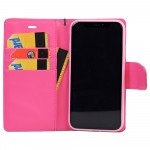 Wholesale Galaxy S9 Crystal Flip Leather Wallet Case with Strap (Perfume Hot Pink)